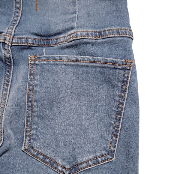 Free People Women's Penny Pull-on Flare Stretch Denim Jeans Size 25 Med Wash - Picture 12 of 16